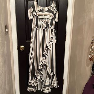 Beachy faux wrap dress